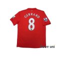Photo2: Liverpool 2012-2013 Home Shirt #8 Gerrard BARCLAYS PREMIER LEAGUE Patch/Badge w/tags (2)