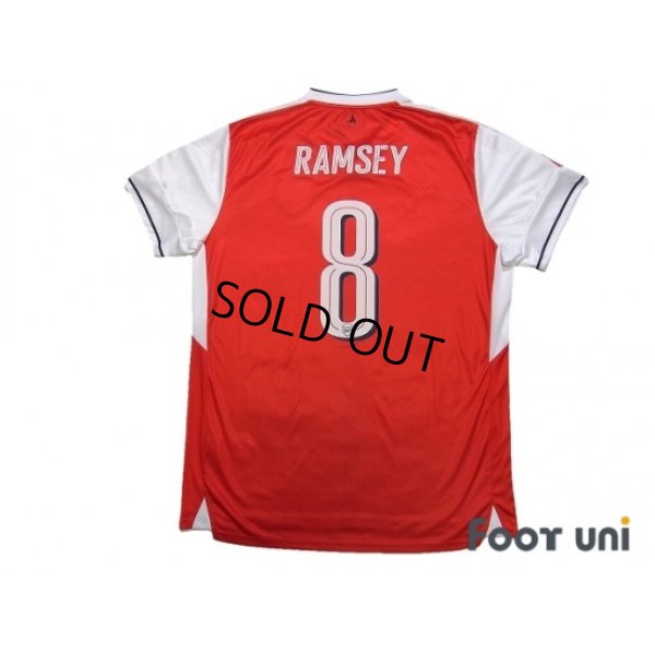 Photo2: Arsenal 2016-2017 Home Shirt #8 Ramsey The Emirates FA CUP Patch/Badge w/tags