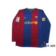 Photo1: FC Barcelona 2006-2007 Home Long Sleeve Shirt #10 Ronaldinho LFP Patch/Badge w/tags (1)