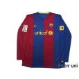 Photo1: FC Barcelona 2006-2007 Home Long Sleeve Shirt #10 Ronaldinho LFP Patch/Badge w/tags (1)