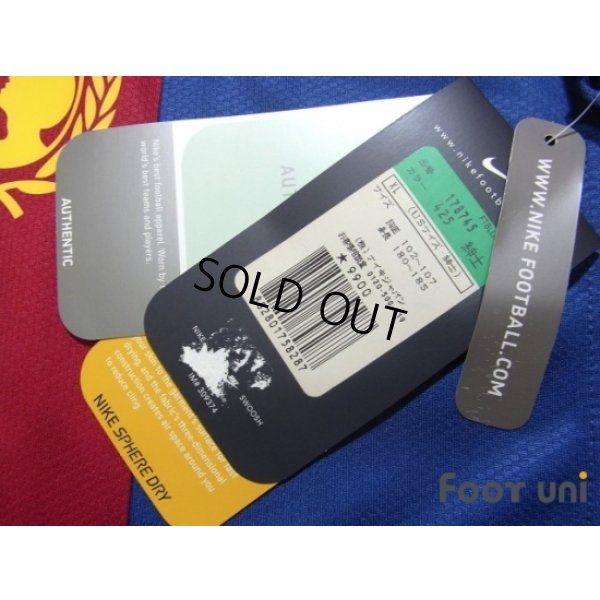 Photo8: FC Barcelona 2006-2007 Home Long Sleeve Shirt #10 Ronaldinho LFP Patch/Badge w/tags