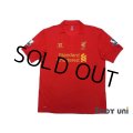 Liverpool 2012-2013 Home Shirt #8 Gerrard BARCLAYS PREMIER LEAGUE Patch/Badge w/tags