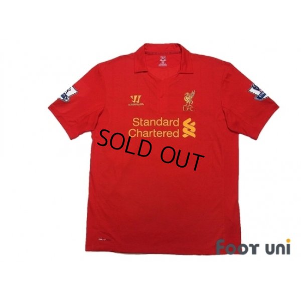 Photo1: Liverpool 2012-2013 Home Shirt #8 Gerrard BARCLAYS PREMIER LEAGUE Patch/Badge w/tags