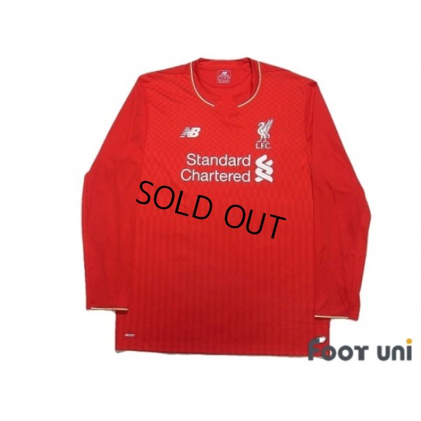 Photo1: Liverpool 2015-2016 Home Long Sleeve Shirt