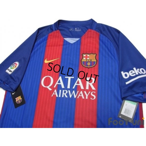 Photo3: FC Barcelona 2016-2017 Home Shirt #10 Messi La Liga Patch/Badge w/tags