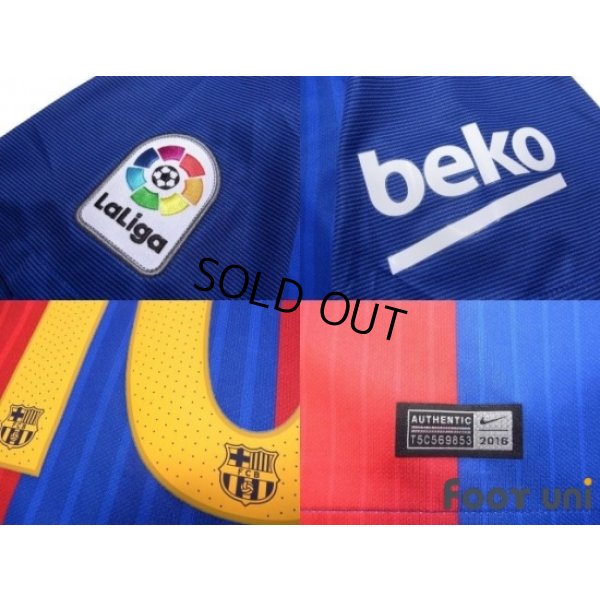 Photo7: FC Barcelona 2016-2017 Home Shirt #10 Messi La Liga Patch/Badge w/tags