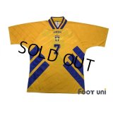 Sweden 1994 Home Shirt #7 Larsson