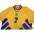 Photo3: Sweden 1994 Home Shirt #7 Larsson