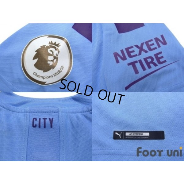 Photo7: Manchester City 2019-2020 Home Shirt #9 Gabriel Jesus Premier League Patch/Badge