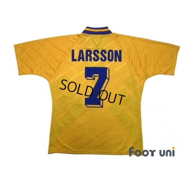 Photo2: Sweden 1994 Home Shirt #7 Larsson