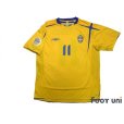 Photo1: Sweden 2006 Home Shirt #11 Larsson FIFA World Cup 2006 Germany Patch/Badge (1)