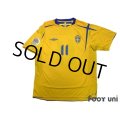 Sweden 2006 Home Shirt #11 Larsson FIFA World Cup 2006 Germany Patch/Badge