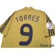 Photo4: Spain Euro 2008 Away Shirt #9 Torres UEFA Euro 2008 Patch Respect Patch w/tags