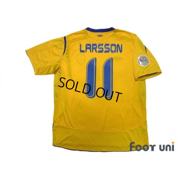 Photo2: Sweden 2006 Home Shirt #11 Larsson FIFA World Cup 2006 Germany Patch/Badge