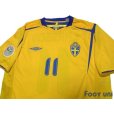 Photo3: Sweden 2006 Home Shirt #11 Larsson FIFA World Cup 2006 Germany Patch/Badge