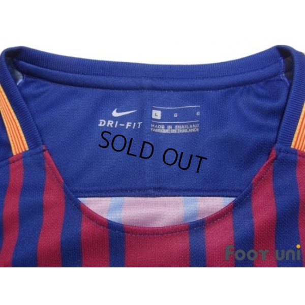 Photo5: FC Barcelona 2017-2018 Home Shirt #10 Messi La Liga Patch/Badg w/tags