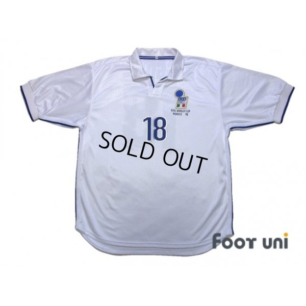 Photo1: Italy 1998 Away Reprint Shirt #18 Baggio R.