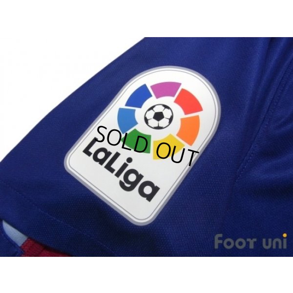 Photo7: FC Barcelona 2017-2018 Home Shirt #10 Messi La Liga Patch/Badg w/tags