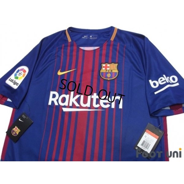 Photo3: FC Barcelona 2017-2018 Home Shirt #10 Messi La Liga Patch/Badg w/tags