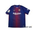 Photo1: FC Barcelona 2017-2018 Home Shirt #10 Messi La Liga Patch/Badg w/tags (1)