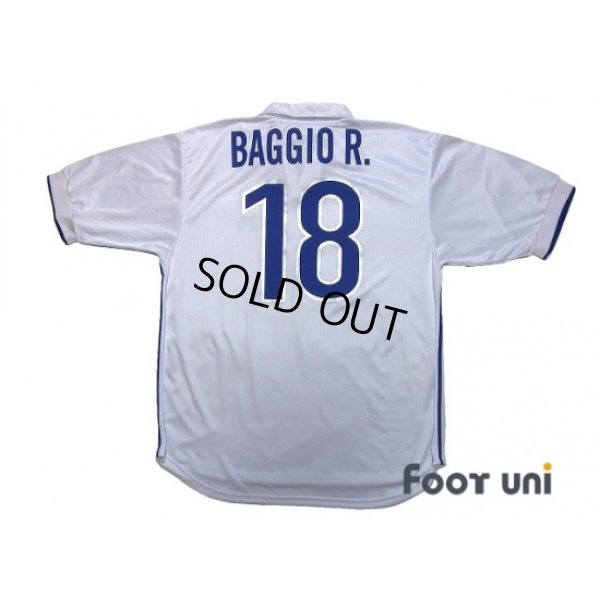 Photo2: Italy 1998 Away Reprint Shirt #18 Baggio R.