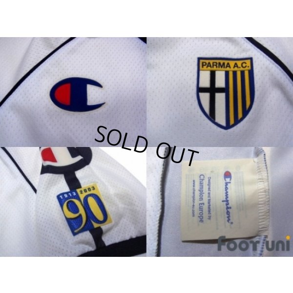 Photo6: Parma 2003-2004 Away Shirt #7 Hidetoshi Nakata 90th Patch/Badge