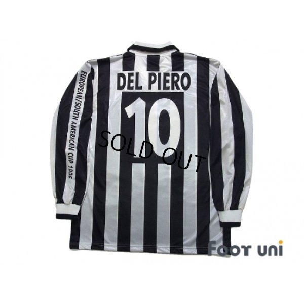 Photo2: Juventus 1996 Home Long Sleeve Shirt #10 Del Piero Toyota Cup 96 Reprint model