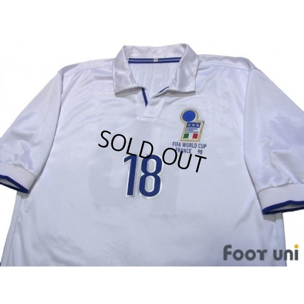 Photo3: Italy 1998 Away Reprint Shirt #18 Baggio R.