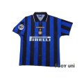 Photo1: Inter Milan 1996-1997 Home Shirt #9 Zamorano Lega Calcio Patch/Badge (1)