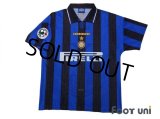Inter Milan 1996-1997 Home Shirt #9 Zamorano Lega Calcio Patch/Badge