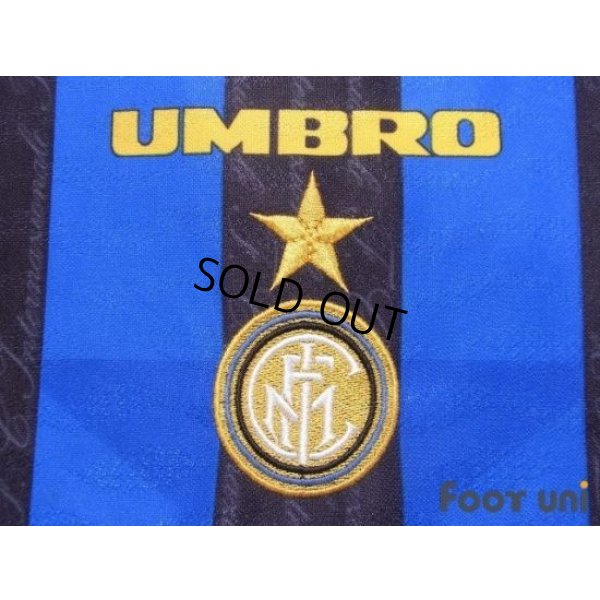 Photo7: Inter Milan 1996-1997 Home Shirt #9 Zamorano Lega Calcio Patch/Badge