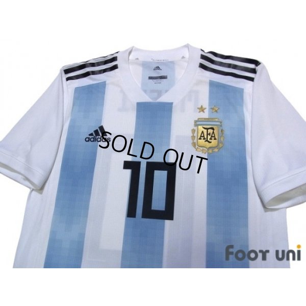 Photo4: Argentina 2018 Home Authentic Shirts and shorts Set #10 Messi