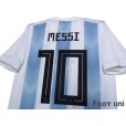 Photo5: Argentina 2018 Home Authentic Shirts and shorts Set #10 Messi