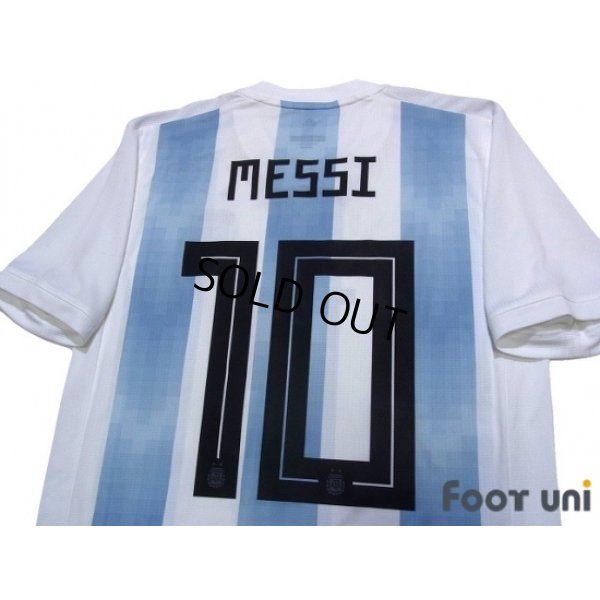 Photo5: Argentina 2018 Home Authentic Shirts and shorts Set #10 Messi