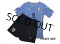 Uruguay 2014 Home Authentic Shirts and shorts Set #9 L.Suarez