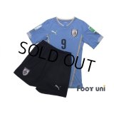 Uruguay 2014 Home Authentic Shirts and shorts Set #9 L.Suarez