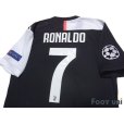 Photo5: Juventus 2019-2020 Home Authentic Shirts and shorts Set #7 Ronaldo