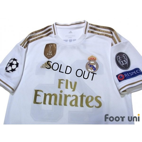 Photo3: Real Madrid 2019-2020 Home Shirt #26 Kubo Champions League Patch/Badge