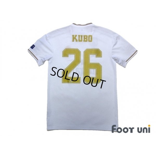Photo2: Real Madrid 2019-2020 Home Shirt #26 Kubo Champions League Patch/Badge