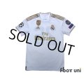 Real Madrid 2019-2020 Home Shirt #26 Kubo Champions League Patch/Badge
