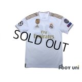 Real Madrid 2019-2020 Home Shirt #26 Kubo Champions League Patch/Badge