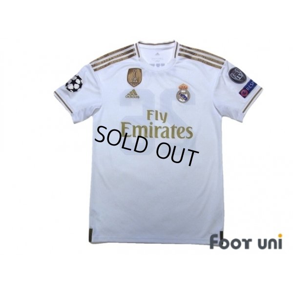 Photo1: Real Madrid 2019-2020 Home Shirt #26 Kubo Champions League Patch/Badge