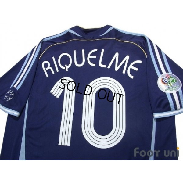 Photo4: Argentina 2006 Away Shirt #10 Riquelme FIFA World Cup Germany 2006 Patch/Badge