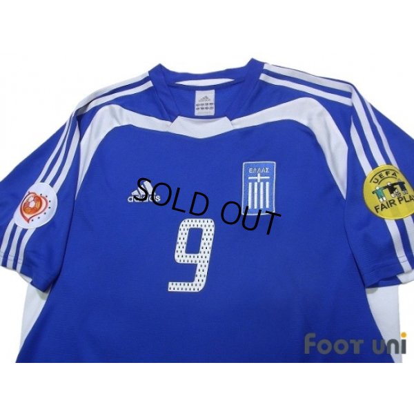 Photo3: Greece Euro 2004 Away Shirt #9 Charisteas UEFA Euro 2004 Patch/Badge UEFA Fair Play Patch/Badge