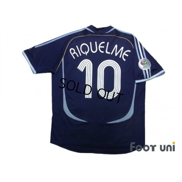 Photo2: Argentina 2006 Away Shirt #10 Riquelme FIFA World Cup Germany 2006 Patch/Badge