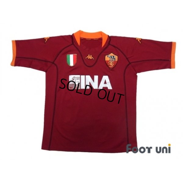 Photo1: AS Roma 2001-2002 Home Shirt Scudetto Patch/Badge w/tags