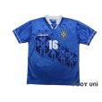 Photo1: Brazil 1995 Away Shirt #16 Leonardo (1)