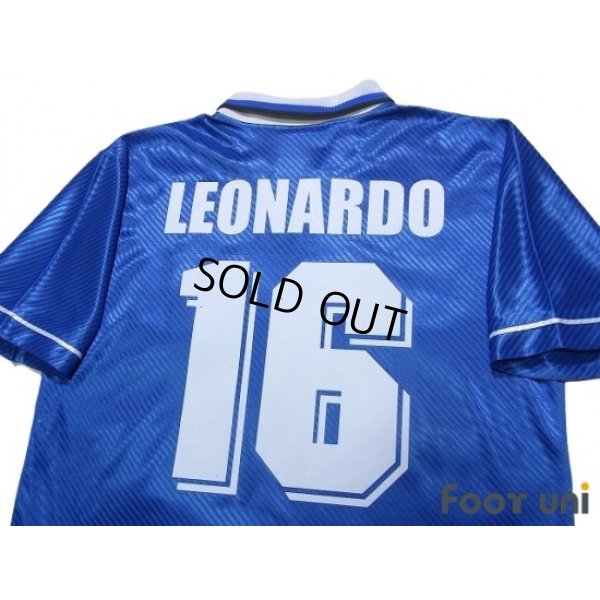 Photo4: Brazil 1995 Away Shirt #16 Leonardo