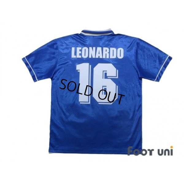 Photo2: Brazil 1995 Away Shirt #16 Leonardo