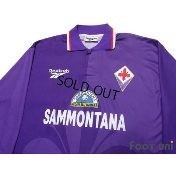 Photo3: Fiorentina 1995-1996 Home Long Sleeve Shirt #9 Batistuta